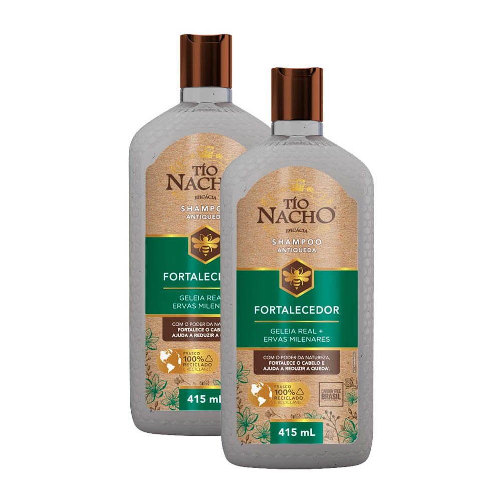 Kit 2 Shampoo Tio Nacho Fortalecedor 415ml — Cabelos