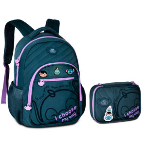Kit De Mochila de Costas e Estojo Stitch Disney TsumTsum Clio Style — Bolsas e Mochilas