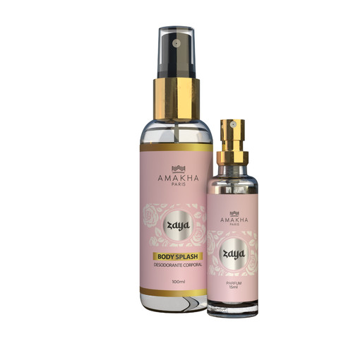 Kit de Perfume Zaya 15ml com Body Splash 100ml Amakha Paris — Perfumes