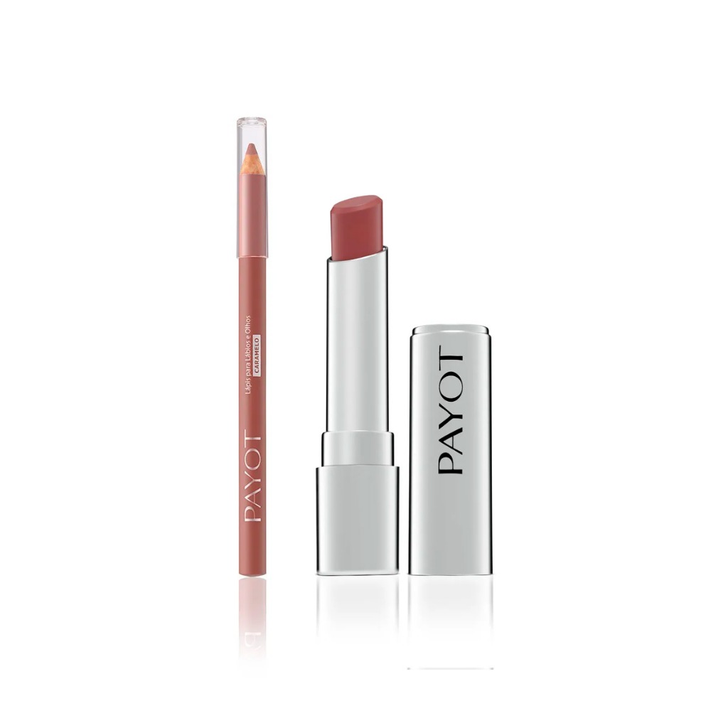 Kit Labial Payot 19: Batom Cappuccino Lápis Caramelo — Maquiagem