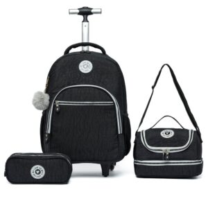 Kit Mochila Feminina Estojo Lancheira Reforçada