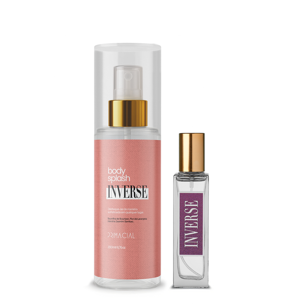 Kit Perfume 30ml Body Splash 200ml Inverse by Primacial Fragrância — Perfumes