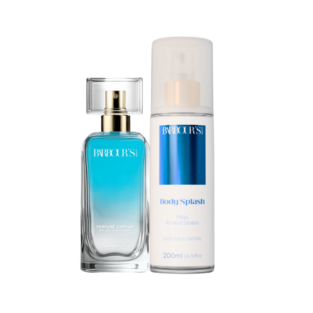 Kit Perfume Capilar 50ml e Body Splash Celestial Glow 200ml Barbour's — Perfumes