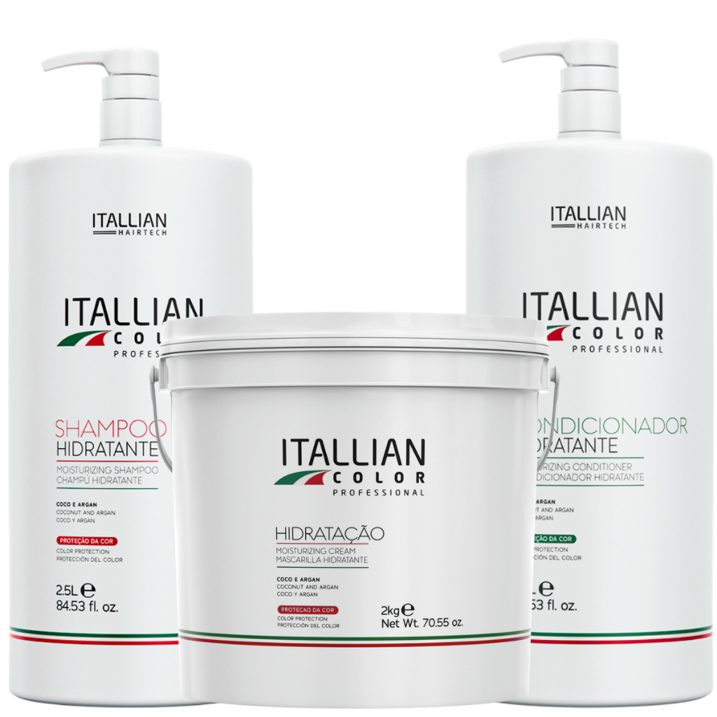 Kit Shampoo E Condicionador 2,5litros Máscara Hidratação 2kg