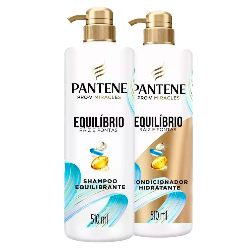 Kit Shampoo e Condicionador Pantene Equilibrio 510ml