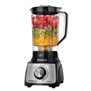 Liquidificador Mondial Turbo Inox 3l L-1100-bi 127v