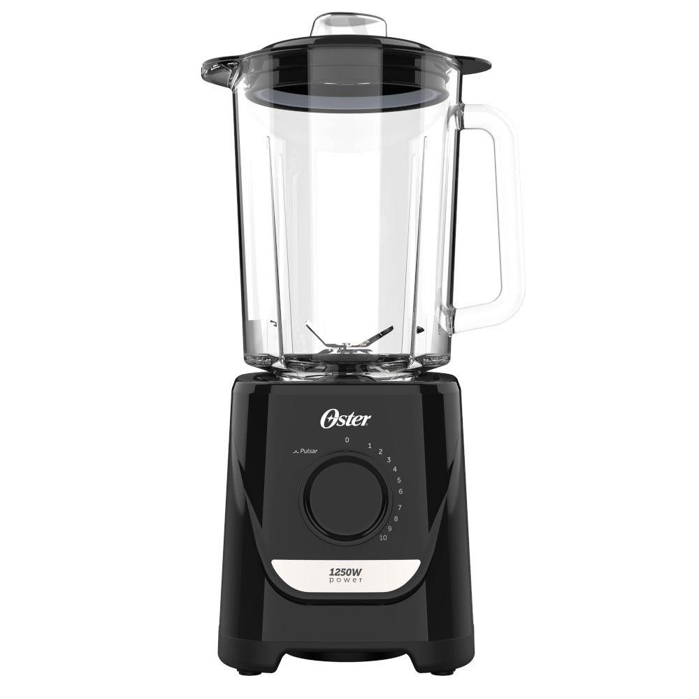 Liquidificador Oster Jarra De Vidro 2,2 Litros Preto 220V 1250W — Eletroportáteis