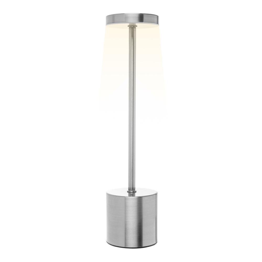 Luminária de Mesa Led 3 Tons Usb Wolff Cosmos Prateada