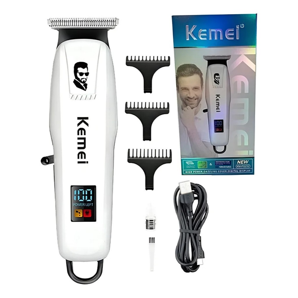 Ofertas de Barba: Máquina de Acabamento e Barbeador Kemei KM- Corte de Cabelo 5W Bivolt com 64% de desconto Ofertas de Barba: Máquina de Acabamento e Barbeador Kemei KM- Corte de Cabelo 5W Bivolt com 64% de desconto