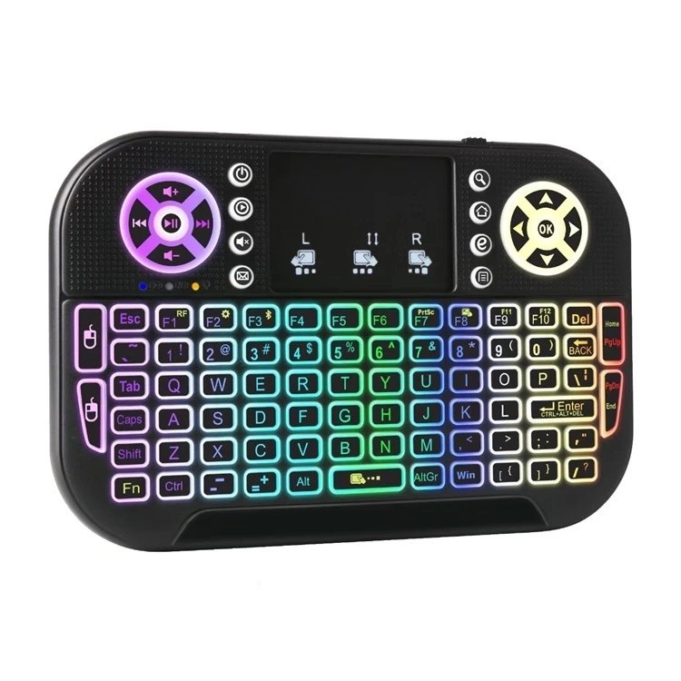 Mini Teclado Controle Sem Fio Led Para Tv Box Smart Tv Pc — TV e Vídeo