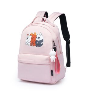 Mochila Bolsa Feminina Escolar Fashion Notebook Chaveiro Coelho Yupe