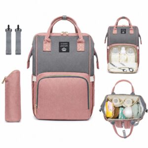 Mochila Bolsa Maternidade Lequeen Original Porta mamadeira Menina — Alimentação Infantil