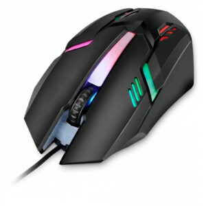 Mouse C Fio RGB P Jogos Alta Precisão Design Ergonômico C Luzes