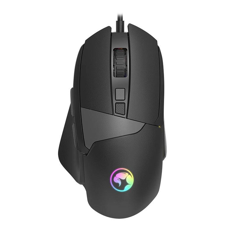 Mouse Gamer Marvo M411, RGB, 12800DPI, 8 Botoes, Preto — Informática