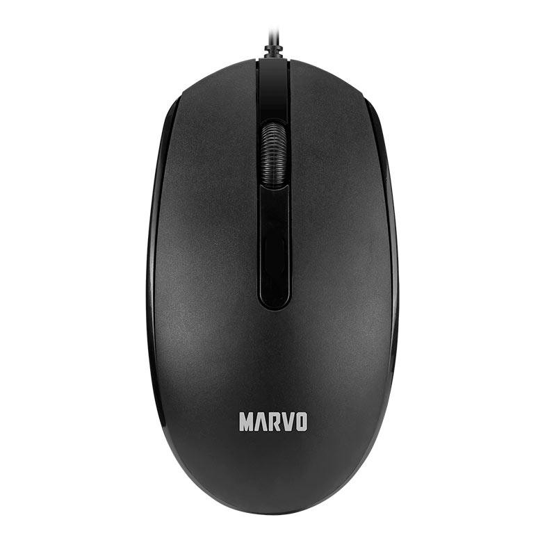 Mouse Marvo MS003, 1000DPI, 3 Botoes, Preto — Informática