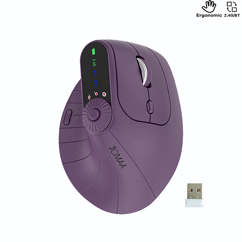 Mouse Vertical Sem Fio Ergonômico BT5.0 De Modo Duplo Com Botão De — Informática