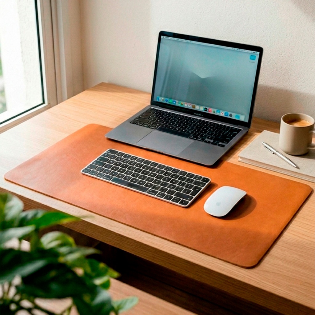 Mousepad 70x30 Mouse pad Grande Desk Ped Couro Notebook Deskpad — Informática