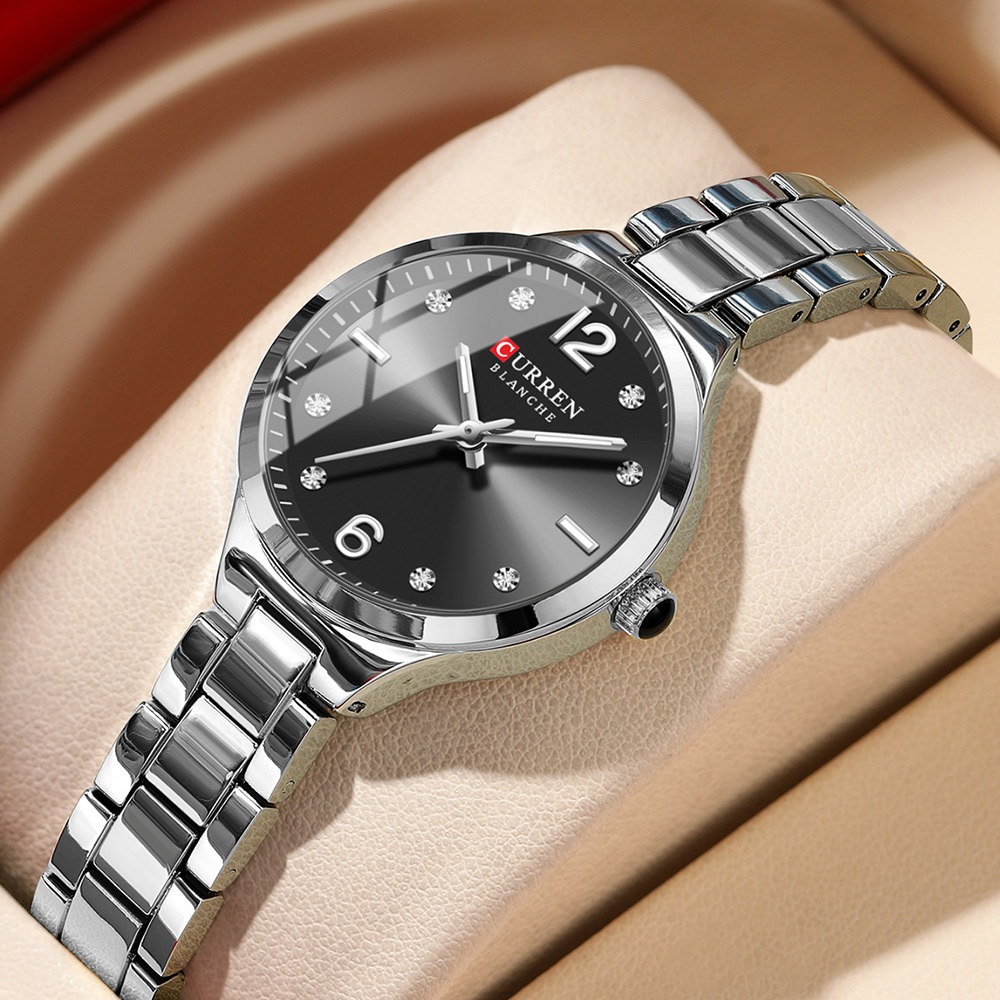 Original Curren Marca Relógio Feminino Pulseira De Aço Inoxidável — Relógios e Óculos