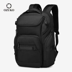 Ozuko Moda Mochila Masculina Multifuncional Laptop À Prova D'água