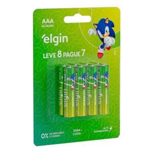 Pilha Palito Alcalina Aaa 1,5v Controle Mouse Elgin
