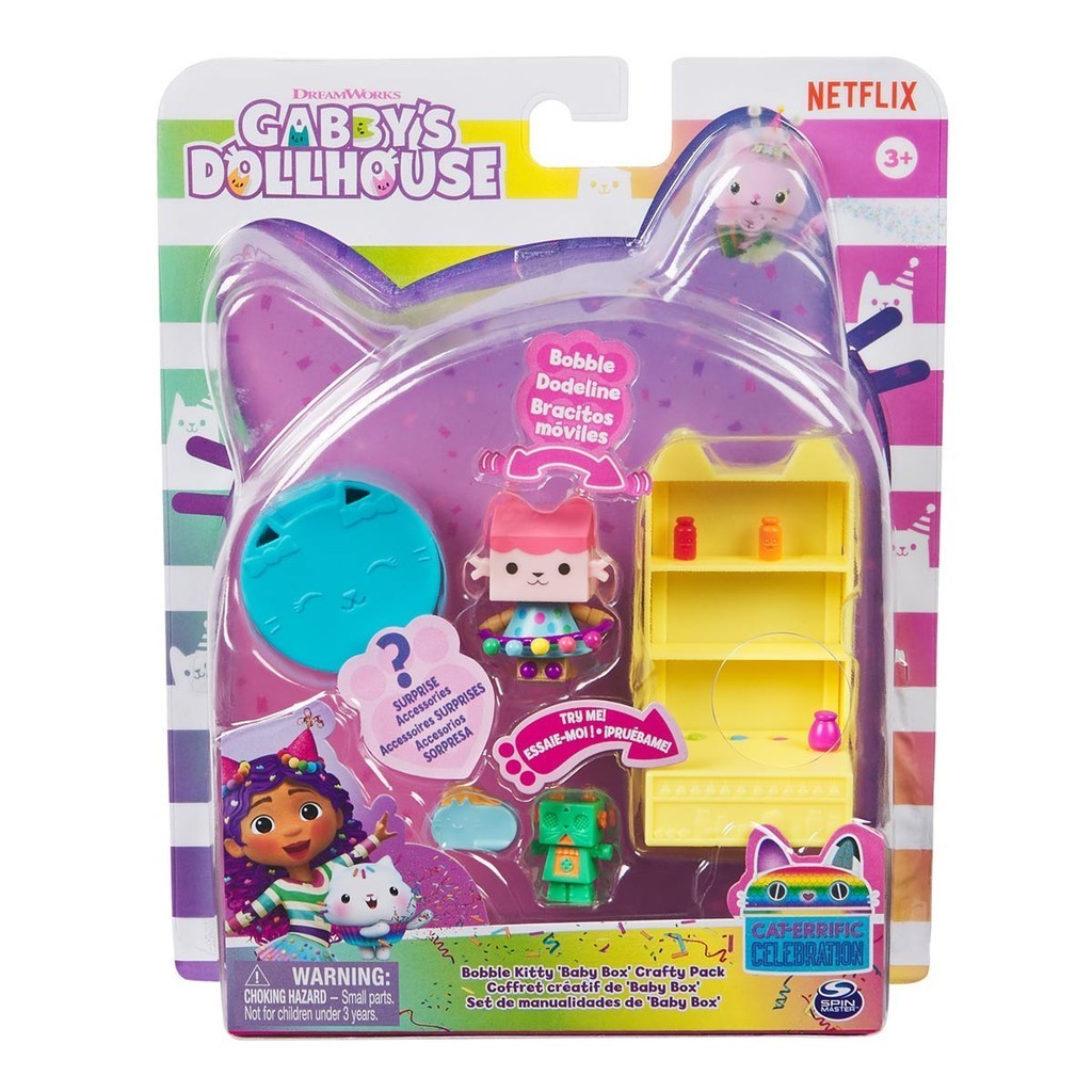Prateleira de Artesanato do Baby Box Cat Gabby's Dollhouse