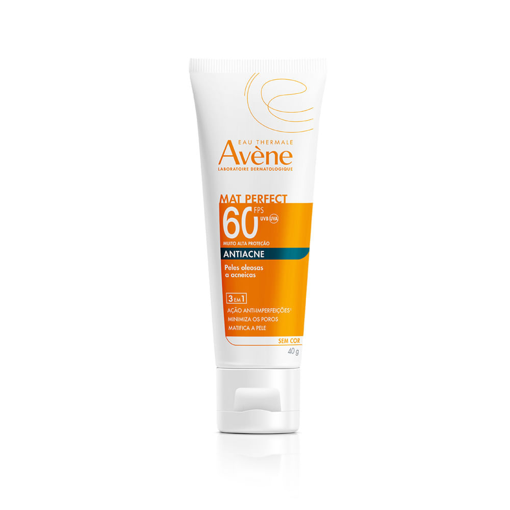 Protetor Solar Avène Mat Perfect Fps 60 Fluido Antiacne 40g — Skincare