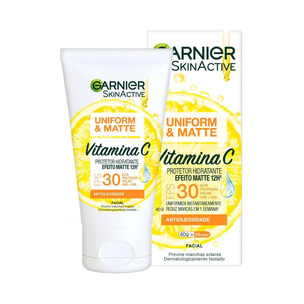 Protetor Solar Facial com Vitamina C Fps 30 Efeito Matte, Sem Cor — Skincare