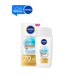 Protetor Solar Facial Nivea Sun Fps 70 Média 40ml Alta Proteção e