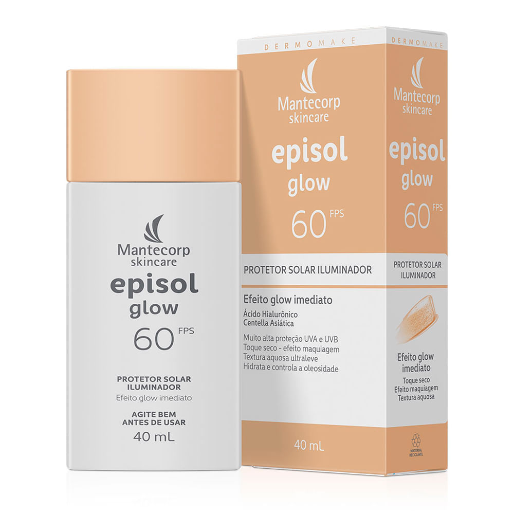 Protetor Solar Iluminador Episol Glow Fps 60 40ml — Skincare