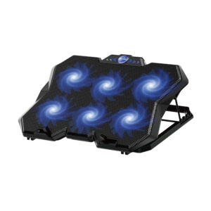Suporte Notebook Cooler USB 12" a 19" 6 Ventoinhas Ângulo Ajustável