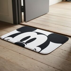 Tapete Retângular Mickey Mouse Branco 40x60cm Disney Original 1