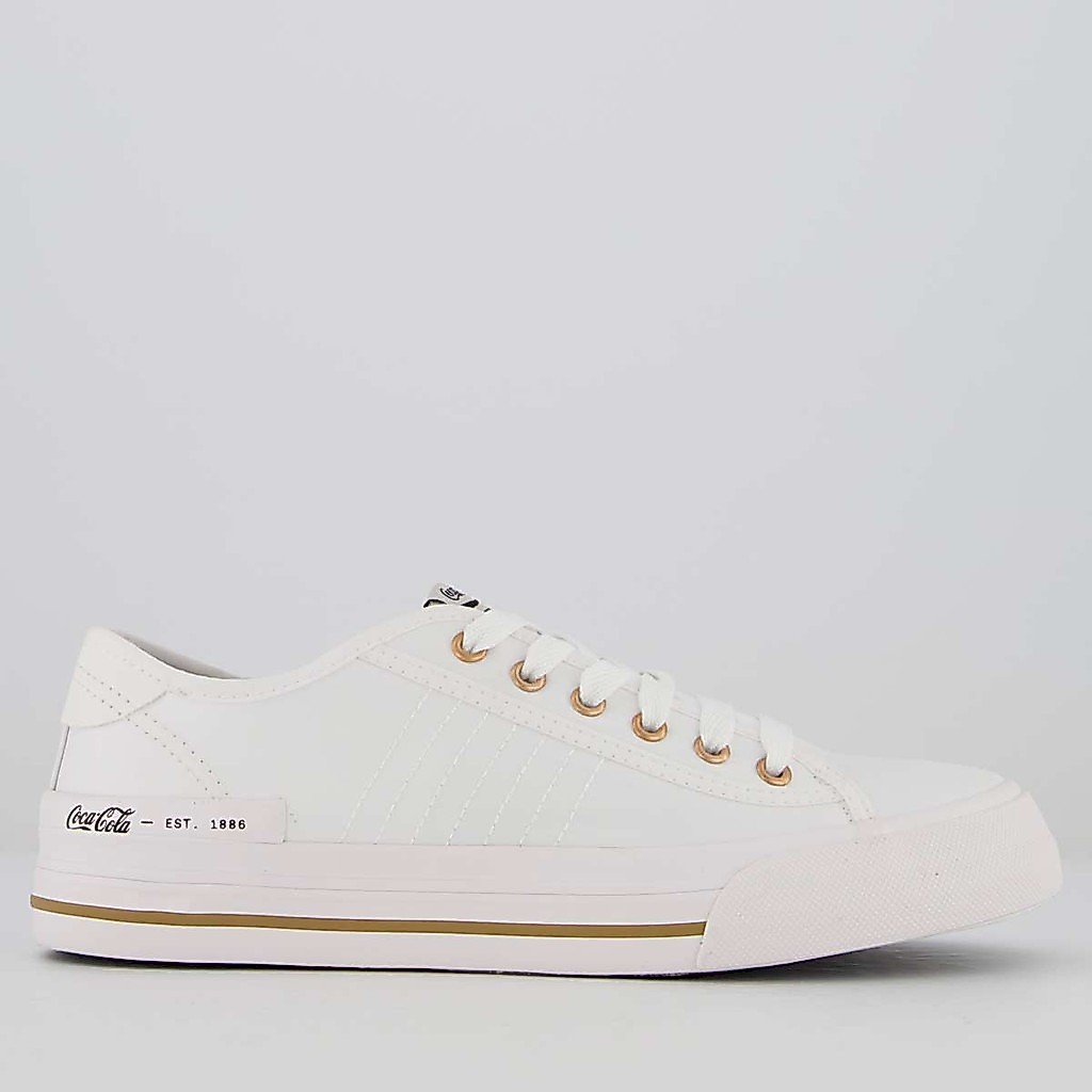 Tênis Coca Cola Verona Feminino Branco — Calçados