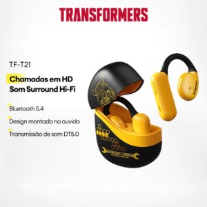Transformers TF-T21 Fone de ouvido Bluetooth Controle de toque à — Áudio e Fones