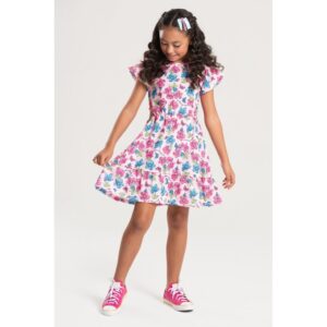 Vestido Feminino Infantil Campo De Flores — Moda Feminina