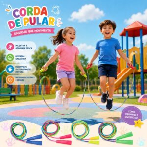 10 20 Corda de Pular Brinquedo Infantil Esporte Prenda Festa Junina