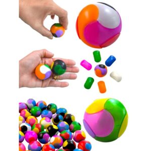 10 Bolinha Mágica De Montar Encaixar Brinquedo Infantil Para Kit