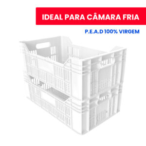 10 Caixa Plástica Resistente Hortifruti Organizadora Frutas Cores — Organização