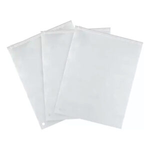 100 Saco Plástico Transparente Zíper Organizador Roupa 18×25