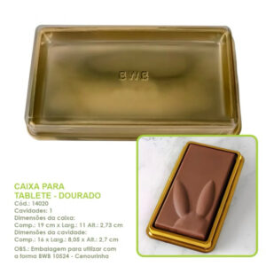 10~40 Caixa P Tabletes Barra 300g Pascoa Dourado 14020 Off — Informática