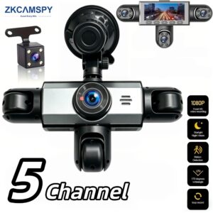 1080p Dashcam 5 Canais 360 Dvr Com Câmera De Visão Traseira Monitor — Informática