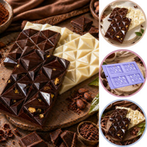 1~10 Forma Tablete 3 D Barra DE Chocolate Acetato Simples Cod Porto
