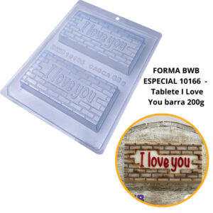 1~4 Forma Bwb Com Silicone CÓD.:10166 Tablete I Love You Barra 200g — Informática