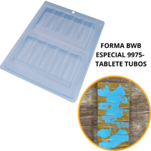 1~4 Forma Bwb Com Silicone Para Chocolate Cód 9975 Tablete Tubos