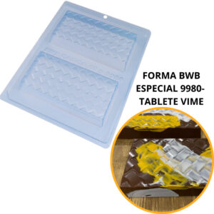 1~4 Forma Bwb Com Silicone Para Chocolate Cód. 9980 Tablete Vime