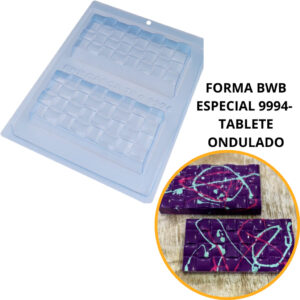 1~4 Formas Bwb Com Silicone CÓD.:9994- Tablete Ondulado 250g — Informática