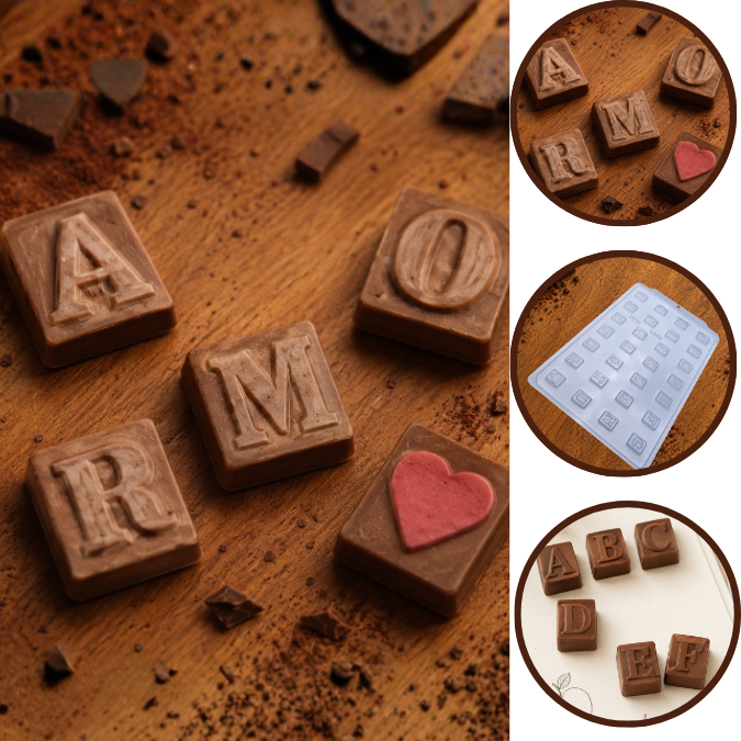 1~5 Forma Bwb Sp Tablete Alfabeto Simples P Chocolate Cod-3643