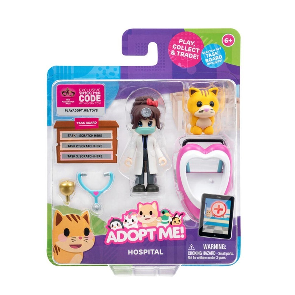 2 Bonecas Amigos e Pet Hospital Adopt Me — Brinquedos