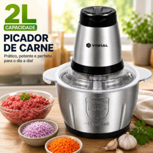 2 Litro Triturador De Alimentos Carne e Legumes Multiprocessador — Informática