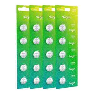 20 Baterias Pilha Moeda Cr2016 4 Cartelas 3v Relógio Elgin