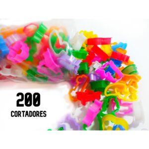 200 Cortadores Forminha Formas para Massinha de Modelar Molde Para